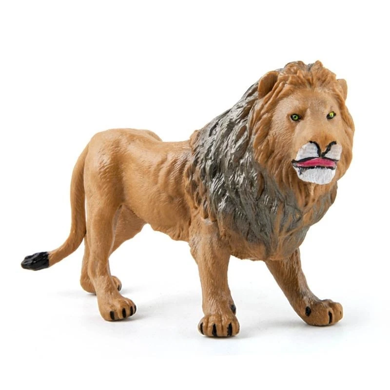 R6FD Animal Figures Realistic Animal Wildlife Animals Cake Toppers Set for Kids with Bear Elephant Lion