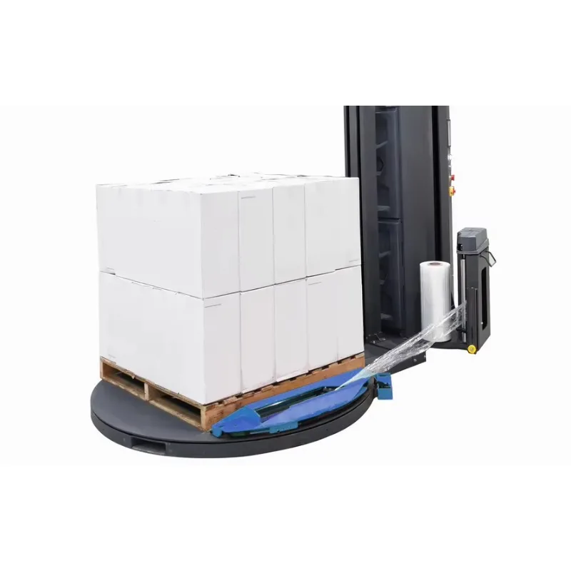 HD Pneumatic Automatic Pallet Wrapping Machine Automatic Turntable Stretch Wrap Film Pallet Wrapper