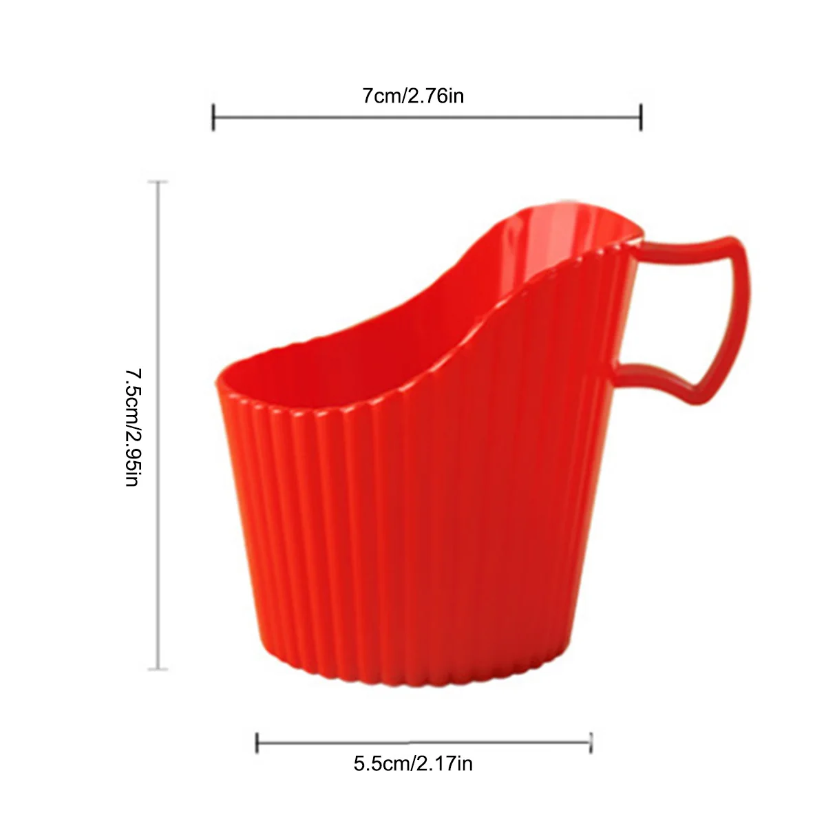 Disposable Paper Cup Cup Holder Office Plastic Cup Holder Heat Insulation Anti-scald Thickened Plastic Cup Tea Holder (8pcs)