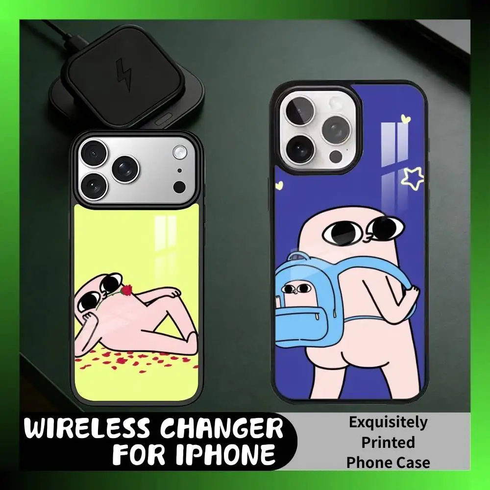 

Abstract And Quirky Ketnipz Print Phone Case For iPhone17,16,15,14,13 Plus,Pro Max Magnetic For Magsafe Wireless Charging