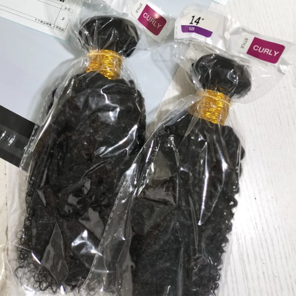 Vietnamese Kinky Curly Hair Bundles Human Hair Unprocessed Raw Virgin Human Hair Bundles 2/3/4 PCS Double Weft Hair Extensions Brazilian Remy Human Hair Bundles Natural Color Bundles for Women Daily Use Birthday Holiday Gift Kpop Popular Hairstyles