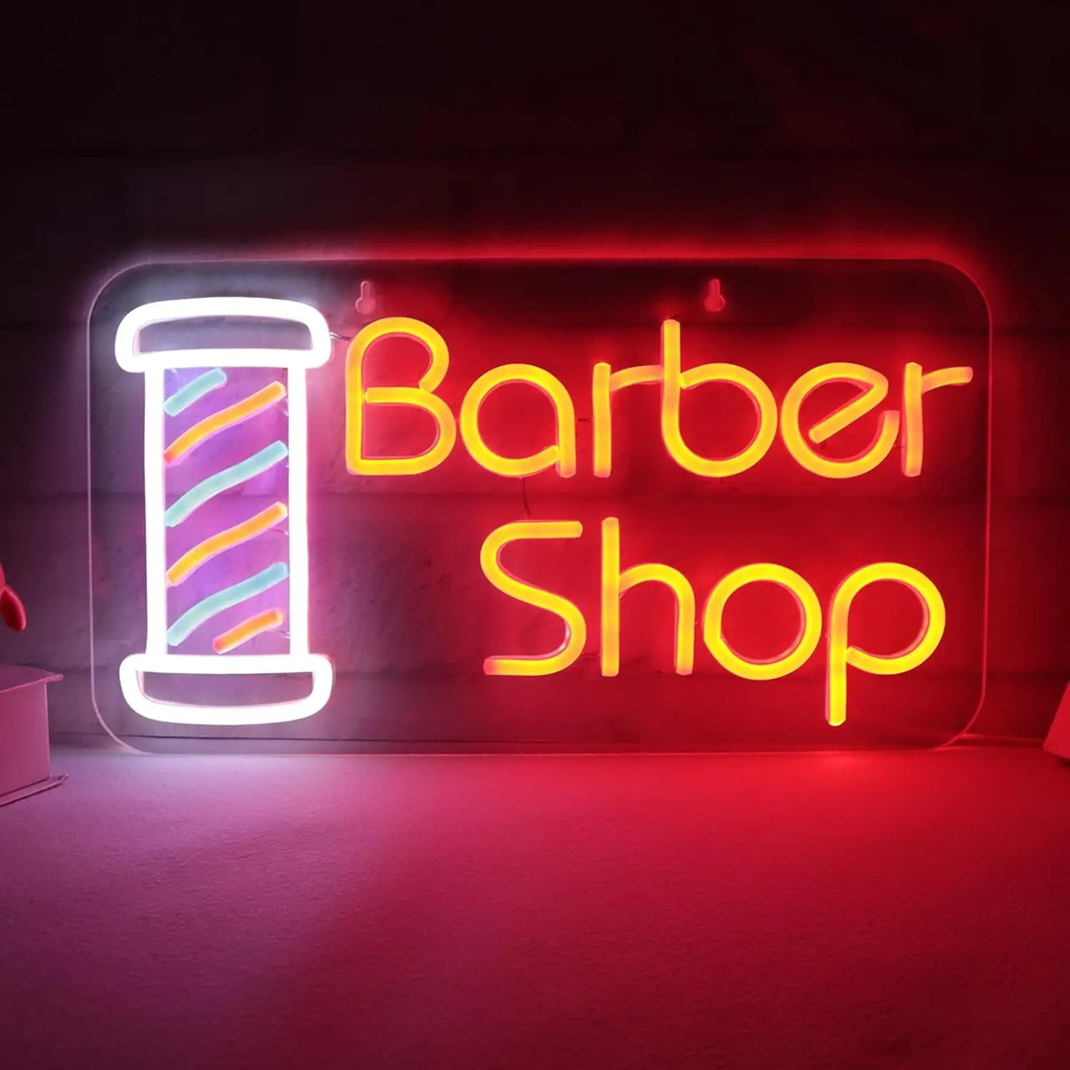 

Barber Shop Neon Sign USB Dimmable LED Neon Light for Barber Shops Hair Salon Bedroom Decorations Wall Light Birthday Gift