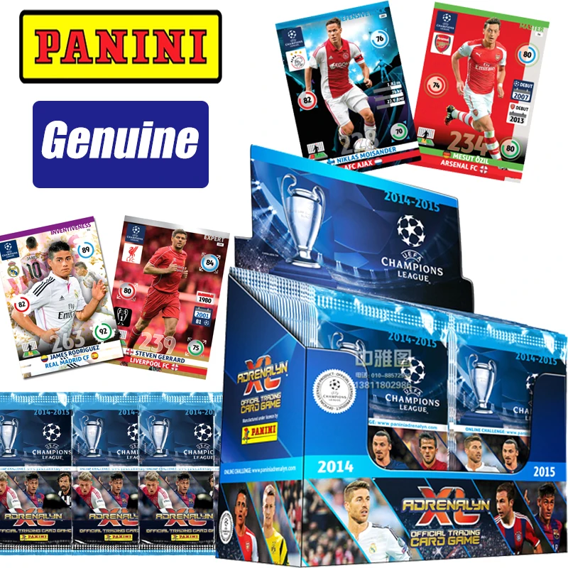 Panini 2014-15 Champions League Rare Limited Edition Football Star Card Whole Box Christmas Birthday Gift Toys Collection Card