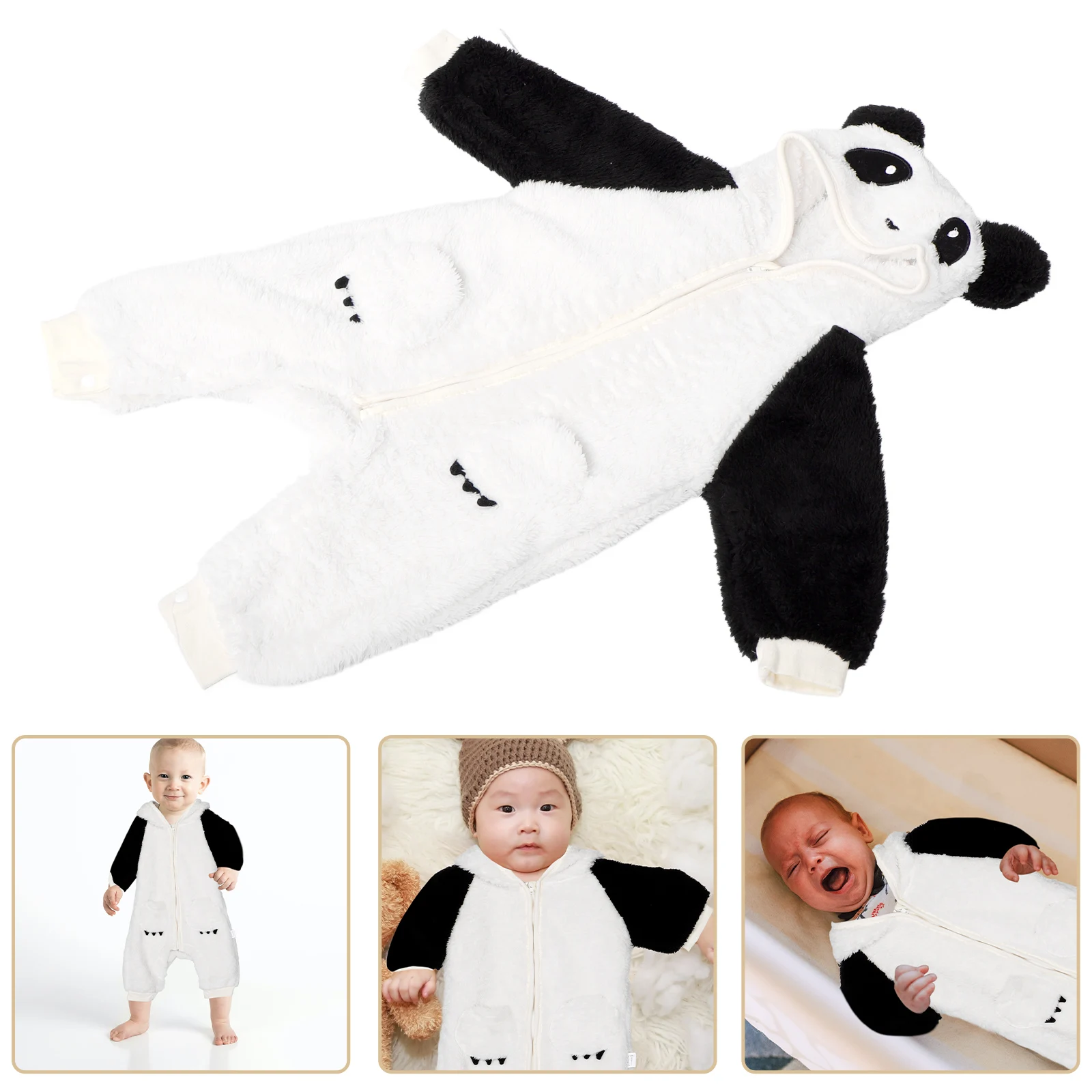 

Warm Newborn Baby Thick Long Sleeve Bodysuit Winter Clothes For Outdoor Party Costume Soft Lining Hoodie Snowsuit Infant Toddler