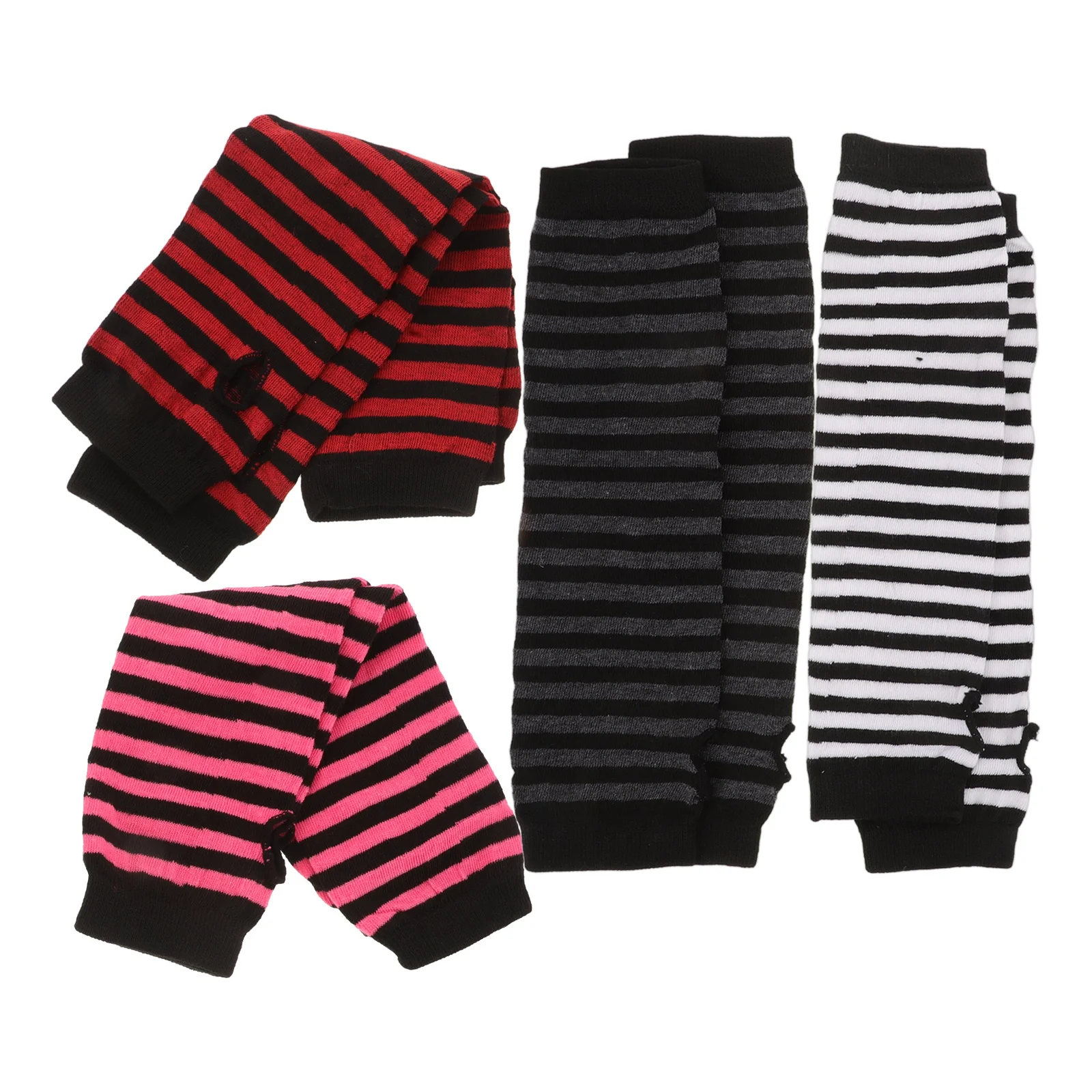 

4pcs 4Pairs Women Half Finger Gloves Arm Warmers Winter Cute Soft Knitted Elbow Length Touch Screen Ladies Gloves Arm Sleeves