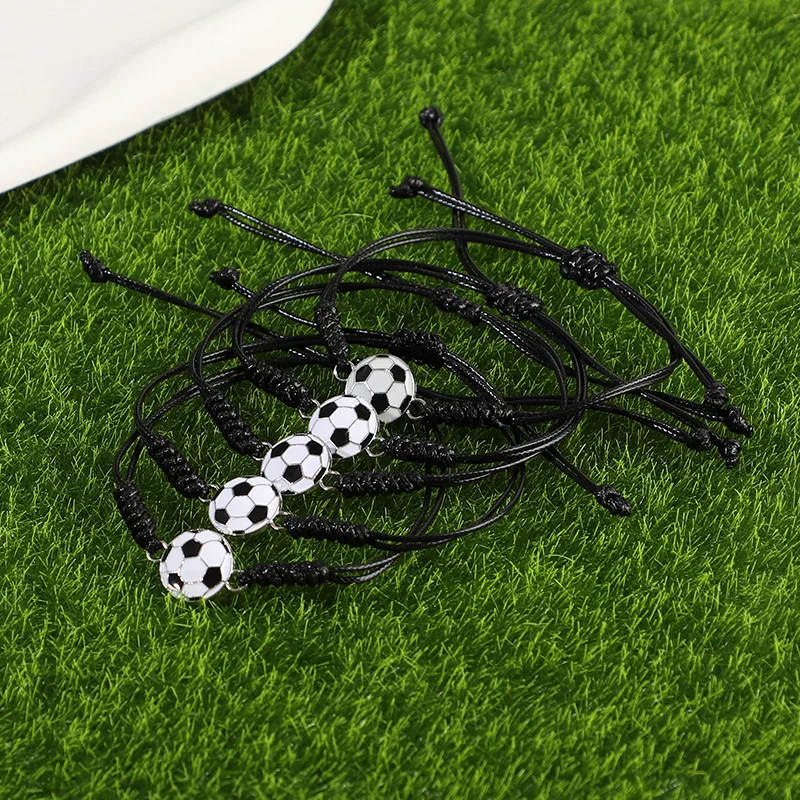 5/10 Stück Fußball-Armbänder, Charm-Geschenke für Kindergeburtstage, Gastgeschenke, Piñata-Füller, Sportthemen-Party-Dekorationszubehör – Detail 6