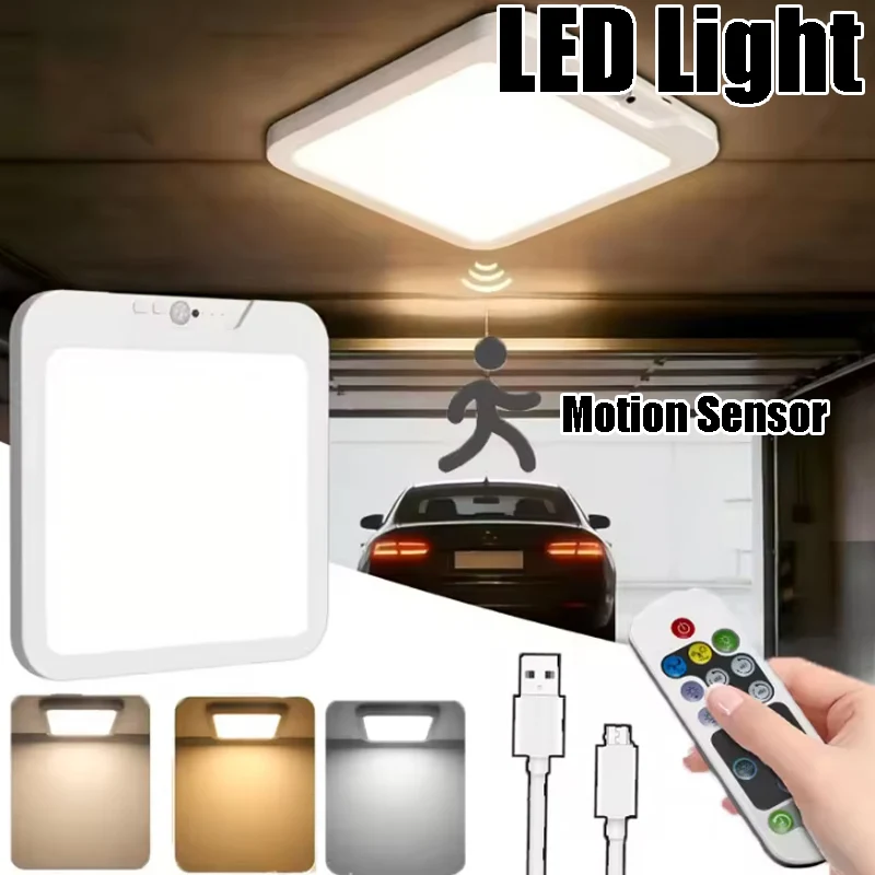 LED Auto Sensor Ceiling Light Extra Slim Design for Staircases Passageways Warehouses Entrances Corridors Energy Night Light