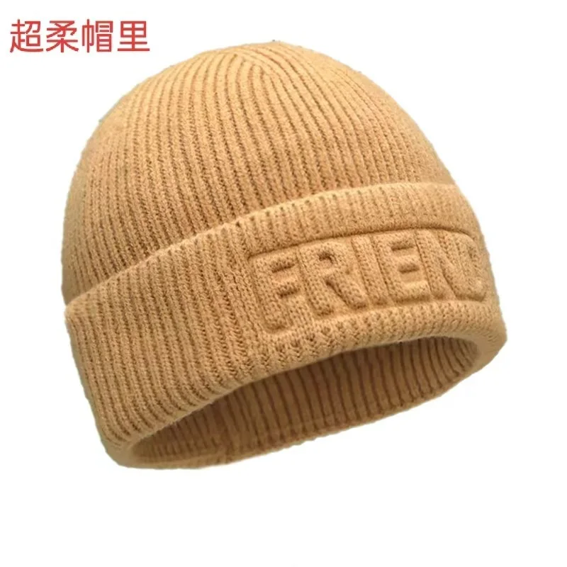 غطاء رأس المعانقة Toque تخزين ساعة الرجال الشتاء تنقش محبوك قبعة نمط تنوعا الشتاء الرجال التفتيش الدافئ 2M52 #3
