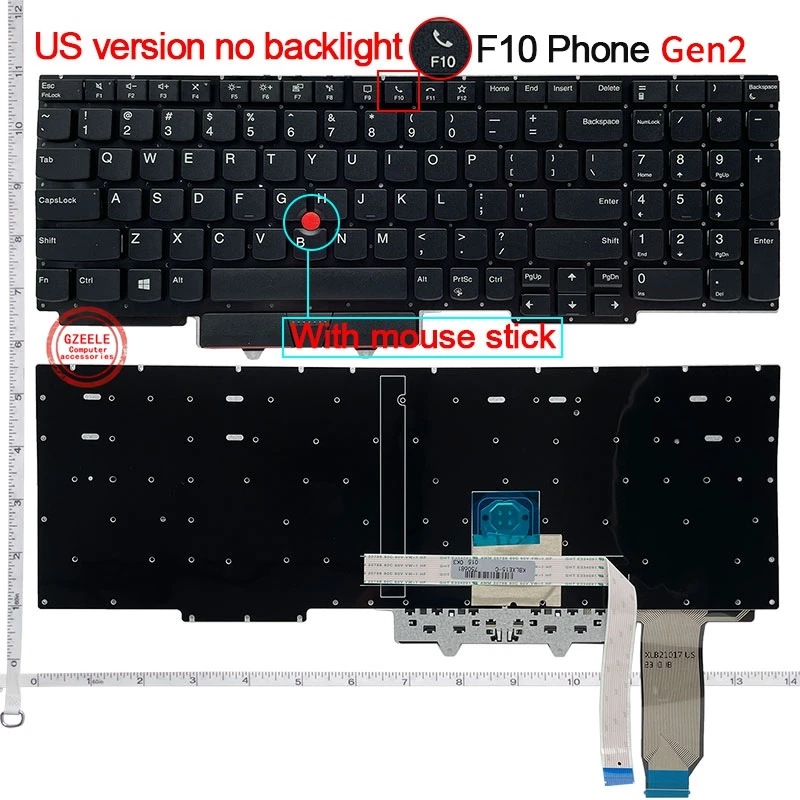 

US New Laptop Keyboard For LENOVO Thinkpad E15 R15 GEN2 English laptop