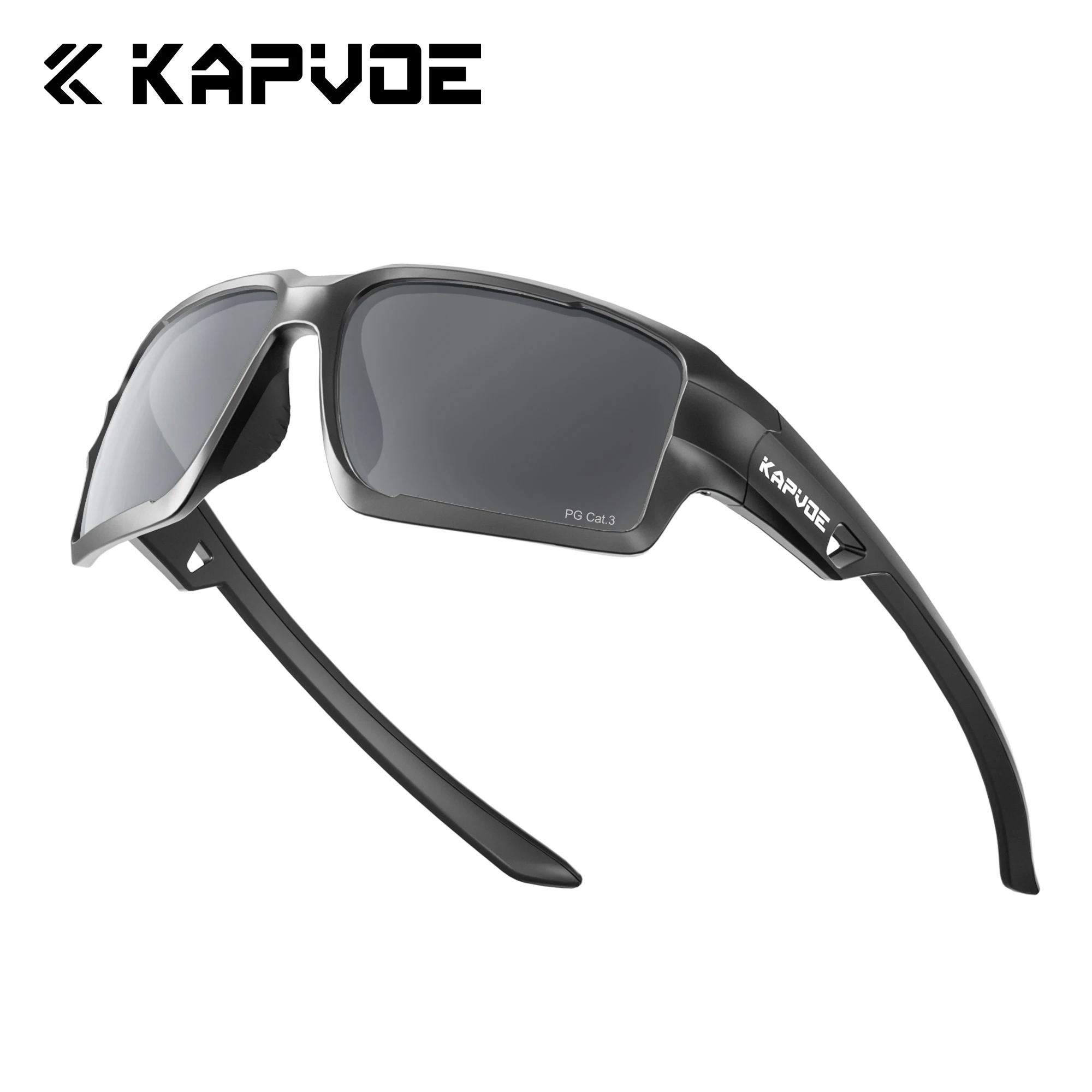 Kapvoe Polarisierte Fahrrad-Sonnenbrille Angelbrille UV400 MTB Fahrradbrille Outdoor Lauf- Fahr- und Reitsport Fahrradbrille