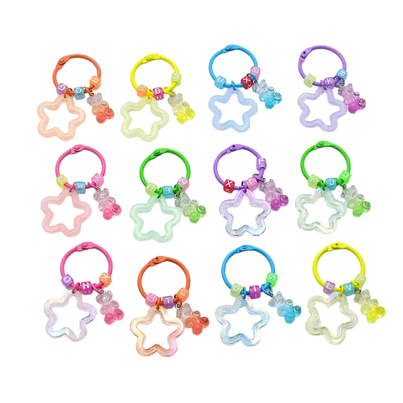 Мерцающий брелок со звездой, брелок с изображением льда, тонкий мерцающий ремешок, маленькая цепочка для ключей со звездой, брелок для ключей, сумка, аксессуары для сумки