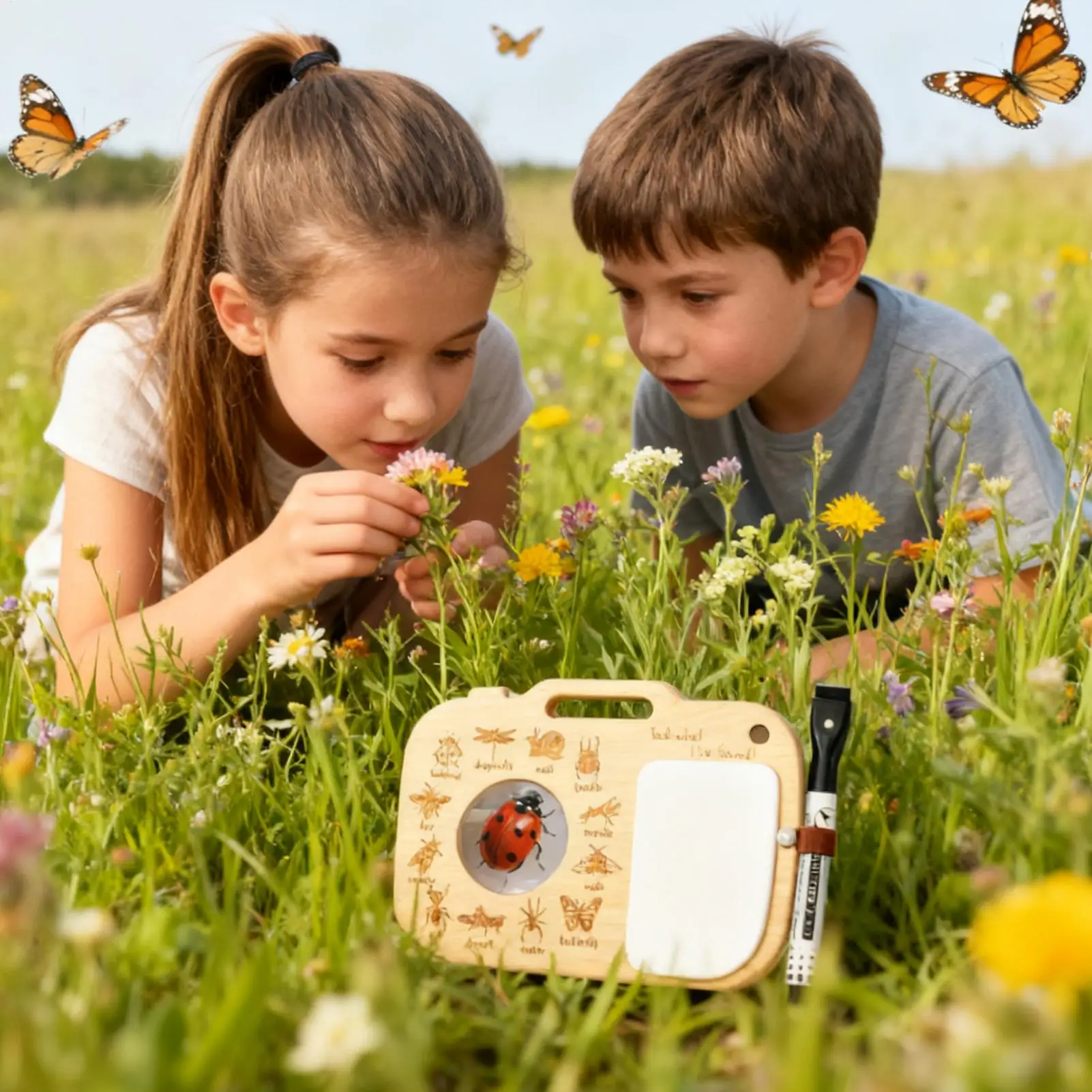 自然のおもちゃ 植物顕微鏡 教育用ギア 子供用 アウトドアアドベンチャーキット ティーンエイジャー 学生 学校 誕生日 キャンプ 屋外 庭用