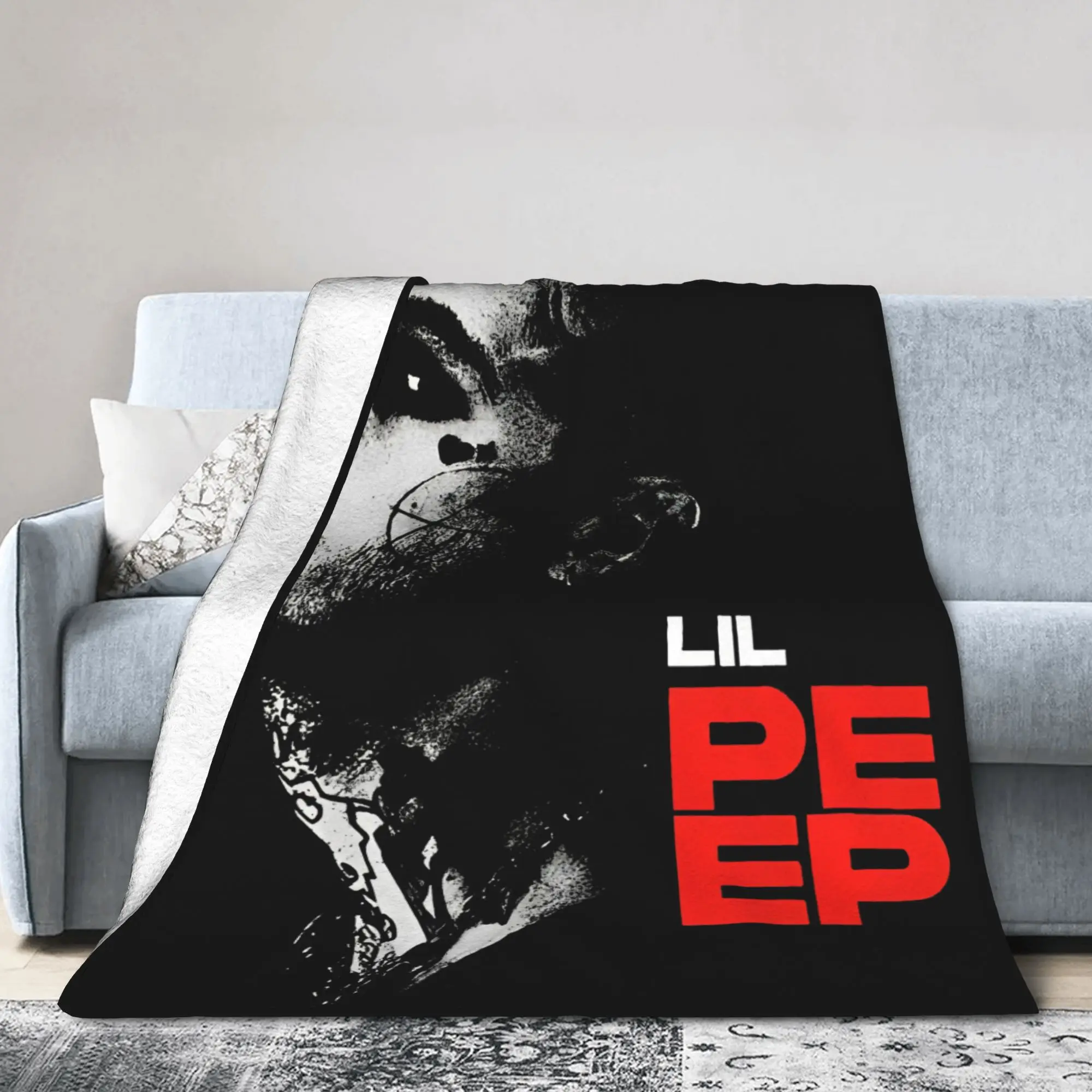 الجدة تصميم ليل اللمحة الرجعية الكولاج مغني الراب البطانيات فائقة النعومة الصوف الاسترخاء رمي البطانيات آلة قابل للغسل #2