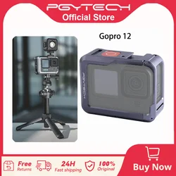 PGYTECH Action Camera Cage For GoPro 12 GoPro 11 Aluminum Alloy Material With 1/4 Inch Threaded Interfaces Pro Accessories