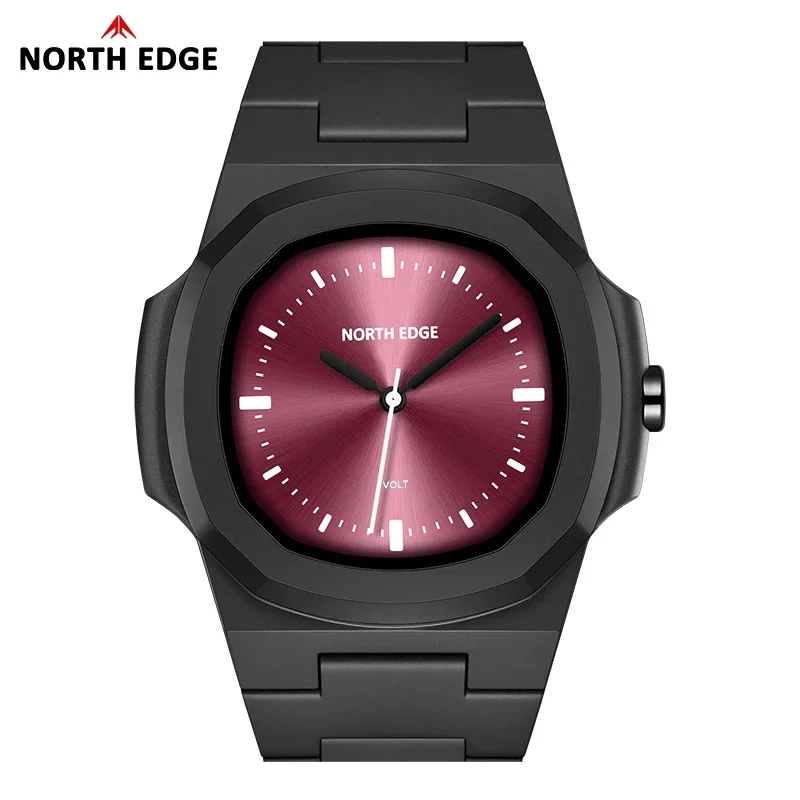 NORTH EDGE 2025 VOLT Men's Fashion Simple Digital Watch Sports Swimming Waterproof 50M Light Square Couple Watch For Men Women
