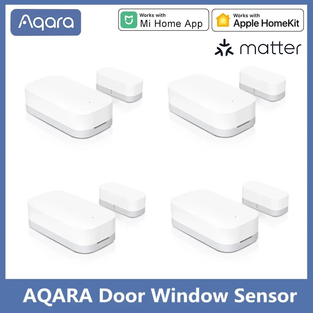 

Aqara Matter Door Window Sensor Zigbee Wireless Connection Smart Mini door sensor Work With Mijia Gateway XiaoMi Home HomeKit