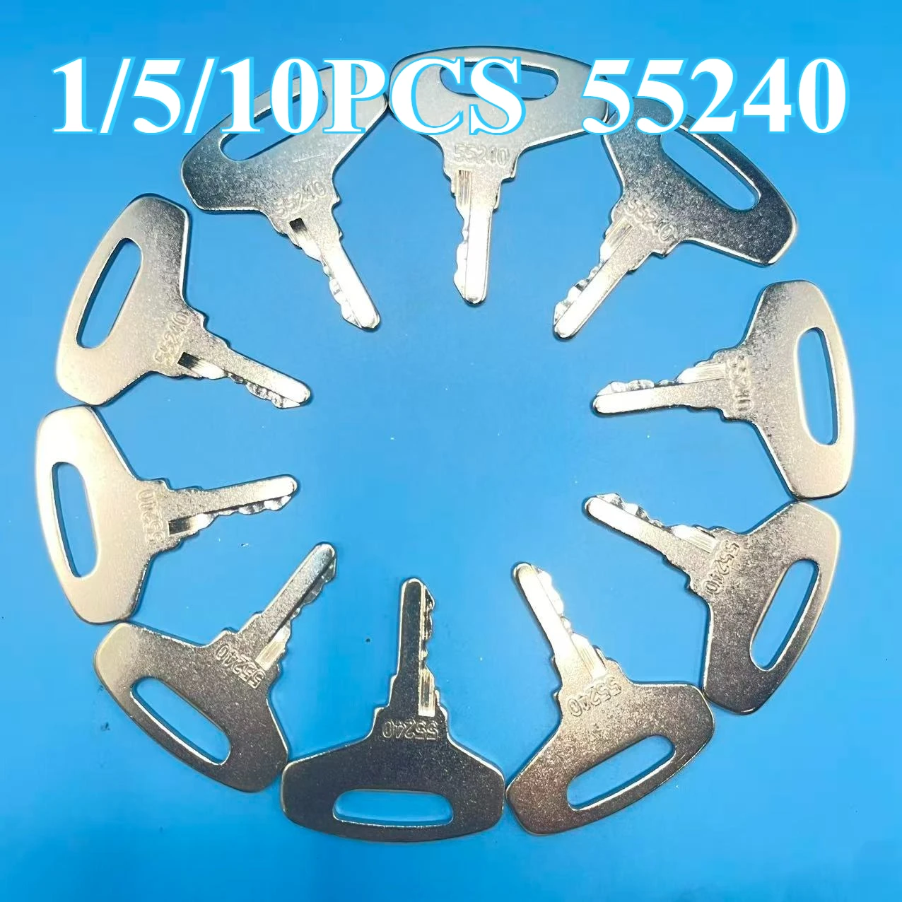 

1/5/10 шт. 66711-55240 Ключи зажигания 55240 Allmand, Broce, Finn, Gehl, Lay-Mor, Tenant, Thomas для серии Tractor Generator B & GL