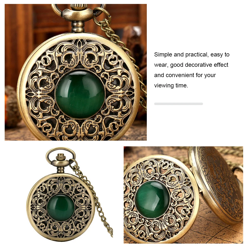 

1pc Vintage Pocket Retro Hanging Watch Retro Clamshell Design Timepiece For Men Simple Practical Decorative Accessory