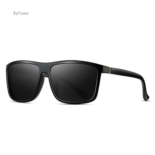 Gafas de sol polarizadas cuadradas vintage para hombres Gafas de sol rectangulares con protección UV 100% para conducir y viajar