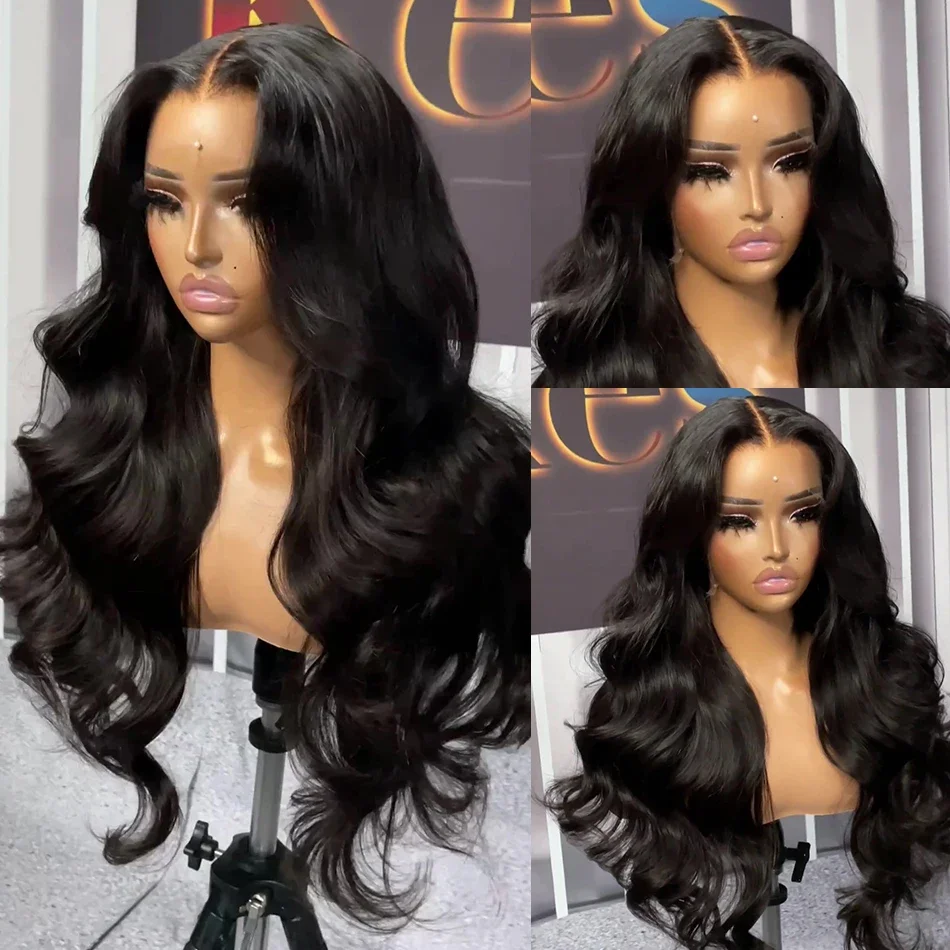 30 Inch PrePlucked Loose Wave Lace Frontal Wig 13x6 HD Body Wave Transparent Lace Front Wig Glueless Hair Wigs For Black Women