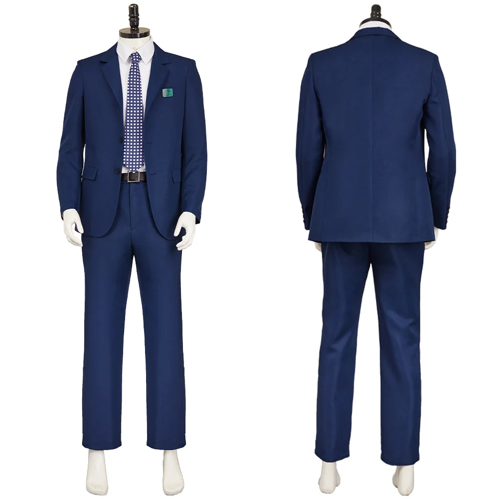 Mark Scout Cosplay Costumes Blue Uniform Suit Jacket With Tie 2025 TV Severance Season 2 Roleplay Outfit Halloween Party Clothes