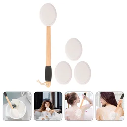 Anti-slip Bath Brush Back Lotion Applicator Wand for The Cream Sunscreen Non-slip Shower Sponge with Long Handle Application