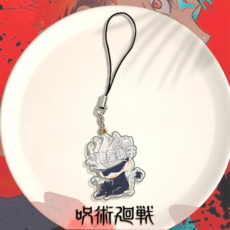 Anime Jujutsu Kaisen Satoru Gojo Inumaki Toge Cosplay Telefoon Lanyard Schooltas Is Schattige Hanger Ambitus