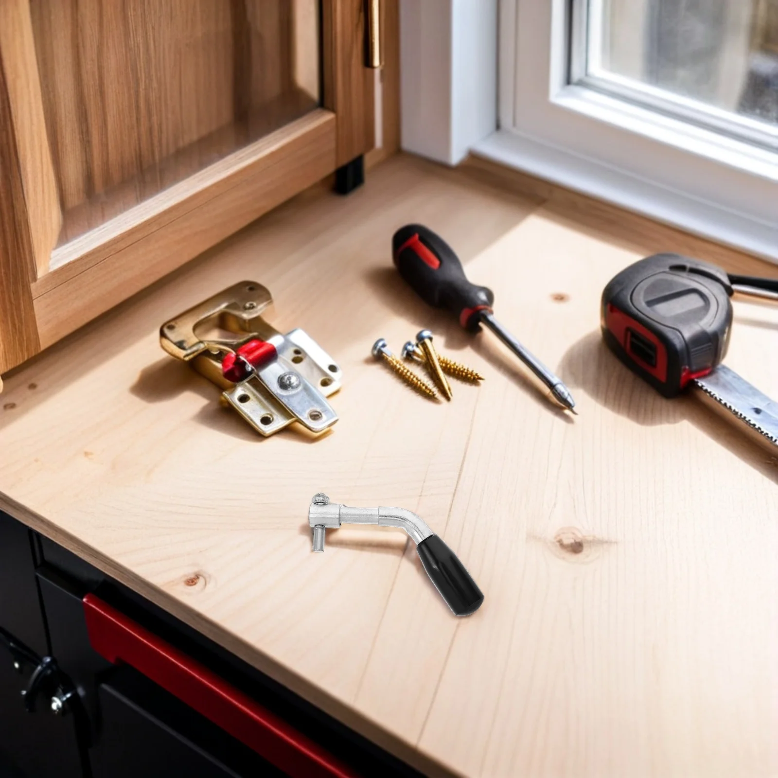 

Fireplace Handle Replacement Heat-Resistant Metal Pull Handle Wood Burning Stove Grip for Fireplace Boiler Coal Stove 9.5mm Knob