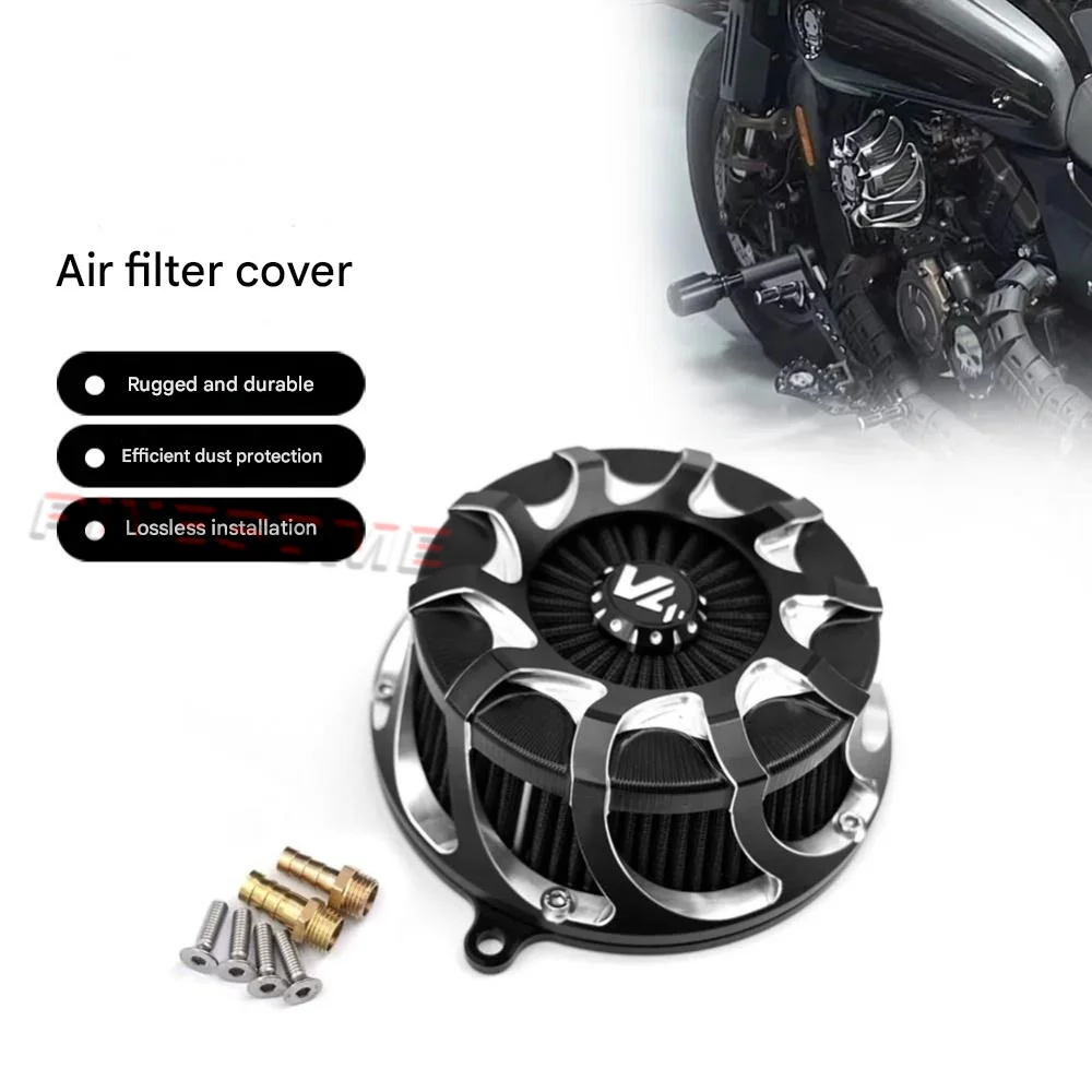 Modified Dust‑proof Aluminum Air Filter Cover Guard For Fit QJMOTOR SRV600V