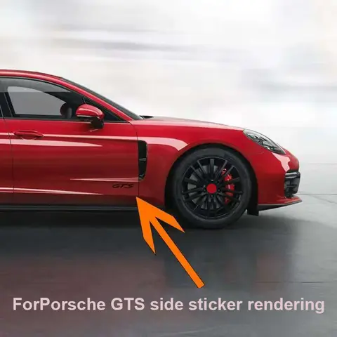 포르쉐 카이엔 카이맨 파나메라 마칸 911 718 928 901 자동차 스타일링 GTS 바디 엠블럼 배지 스티커 외관 개조 2개