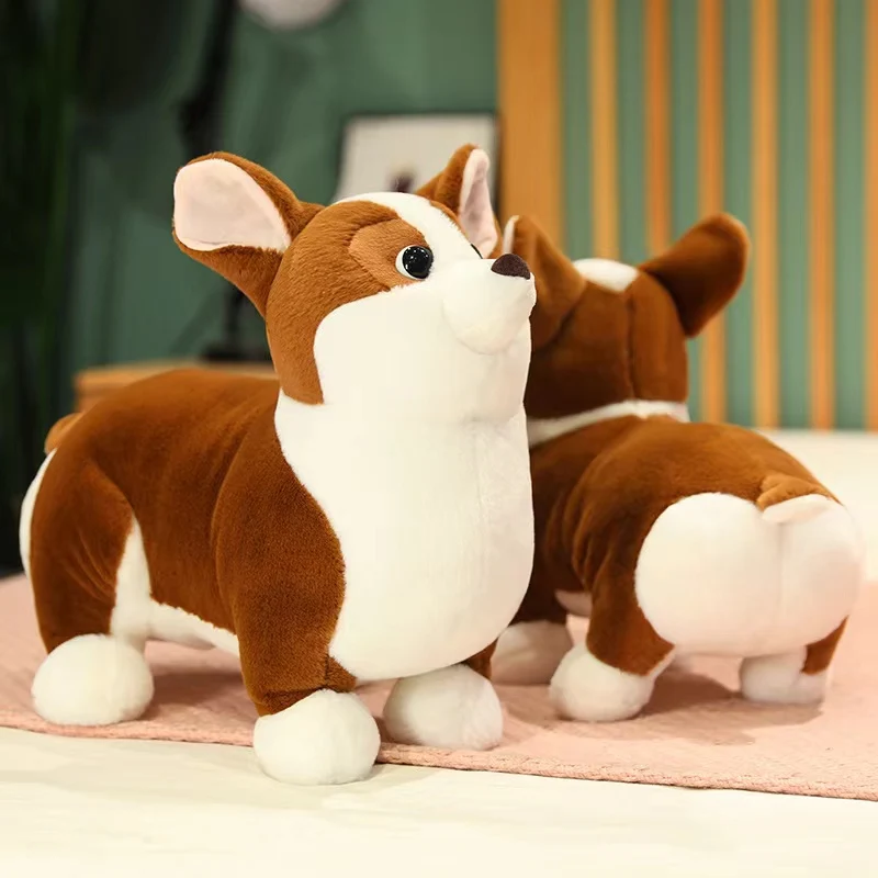 23/35cm Cute Dog Plush Toy Corgi Doll Pillow Soft Filling Companion Doll Cuddle Sleep Birthday Festival Gift