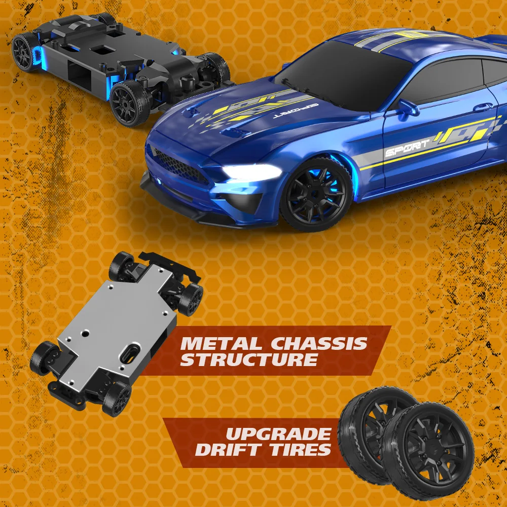 1:43 4WD RC Drift Car 2.4G High-Speed Remote Control Racing Cars Full proportions Competition Mini Racing Car Model Boy Toy Gift - Image 5