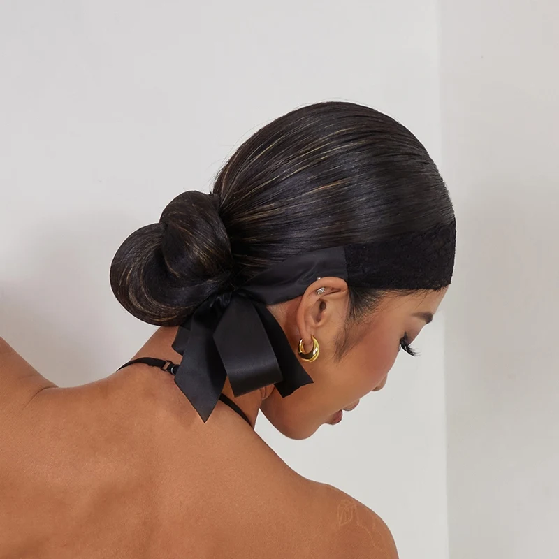 Bandeau de danse latine noir pour femmes, couvre-chef de concours de danse de salle de bal, accessoires de danse latine sur scène pour adultes, foulard SL14011