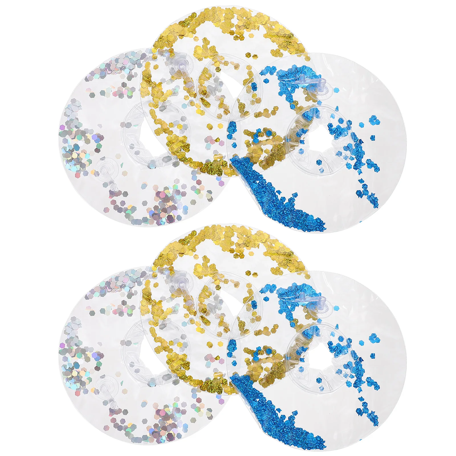 

6Pcs Premium Inflatable Cup Holders Floating Beverage Mat for Swimming Pool Summer Party Water Events Inflatable Drink Holder