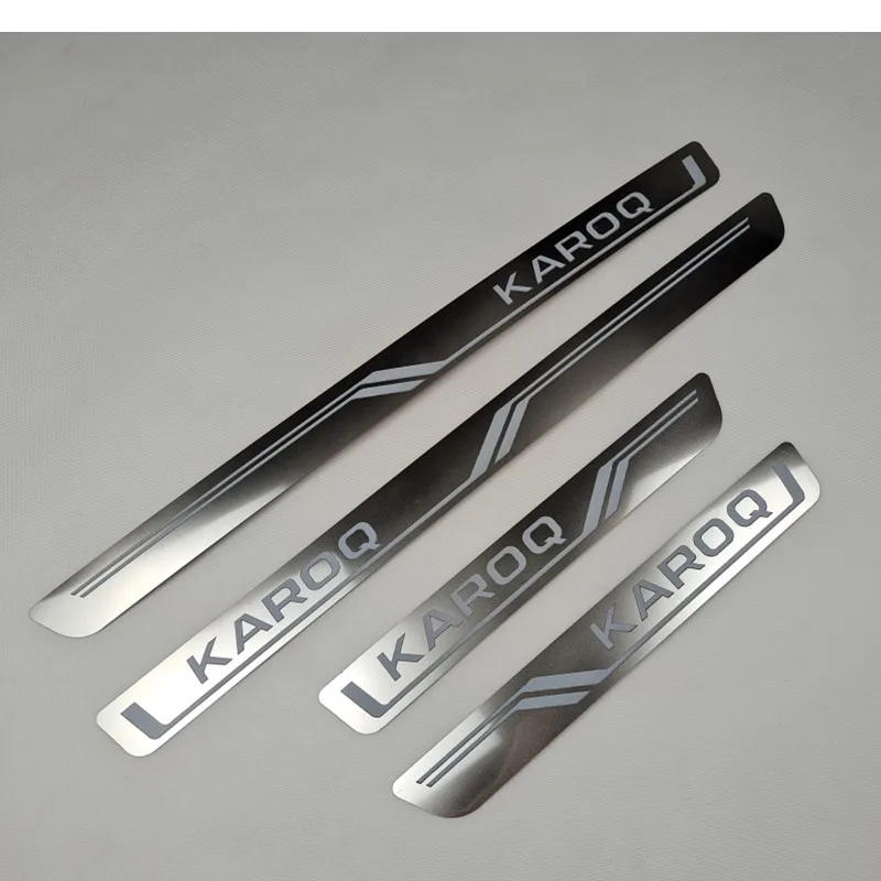 for Skoda KAROQ 2017-2021 Stainless Steel Scuff Plate/Door Sill Door Sill Scuff Plate Welcome Pedal Car-styling