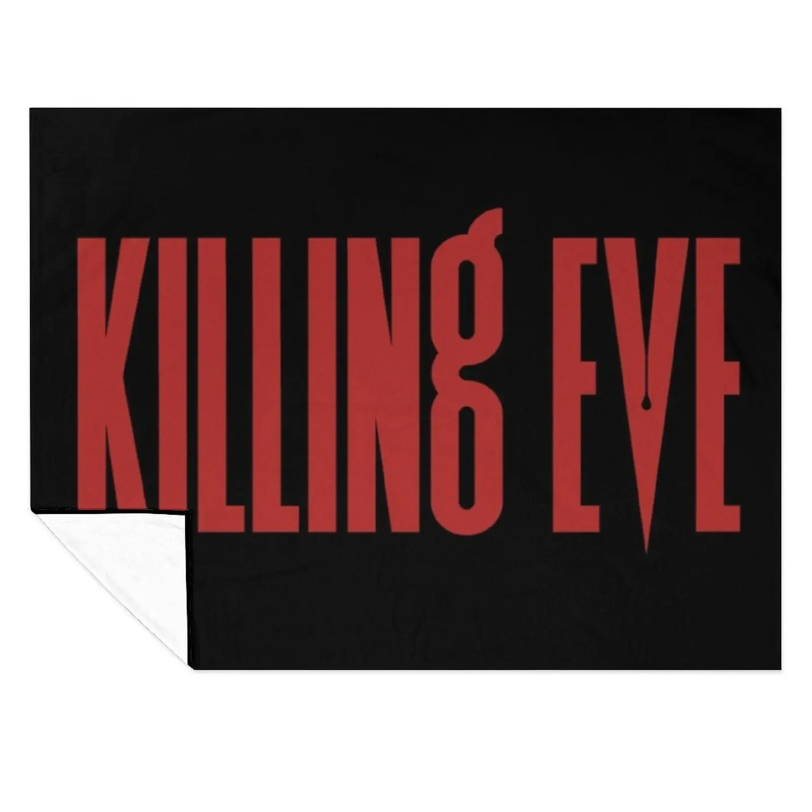 

Killing Eve Red & Black Throw Blanket blankets ands Decorative Sofas manga Flannel Fabric Blankets