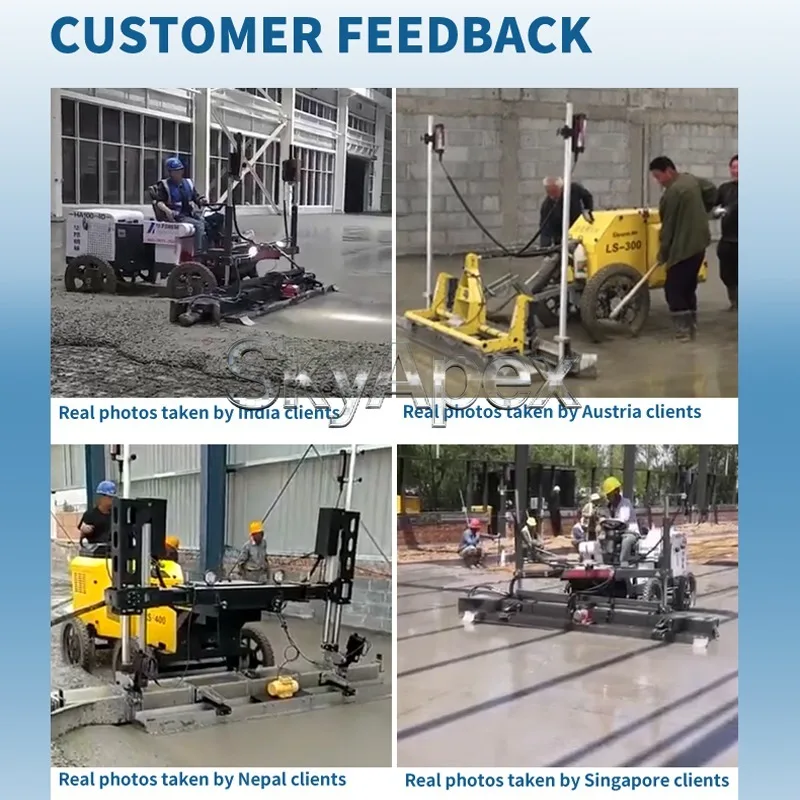LS-325 Laser Concrete Screed Machine Vibration Pavement Leveling Floor Smoothing Equipment For Square Warehouse Garage