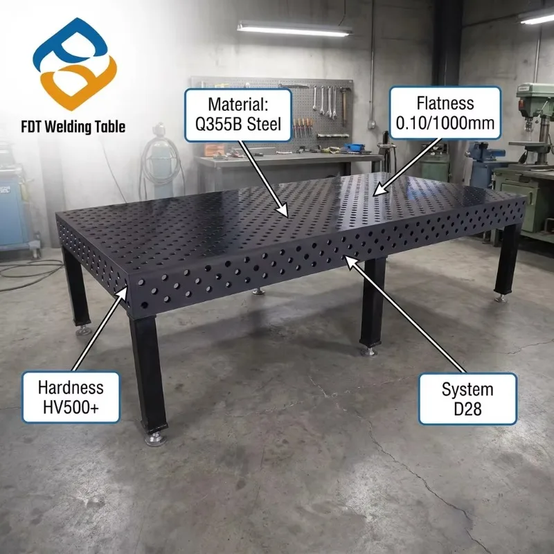 Portable Folding Welding Table for DIY & Professional Use - Heavy Duty Steel Workbench with Clamps and Accessories