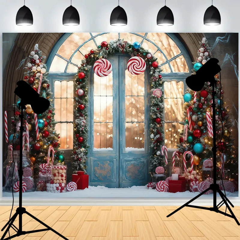 New Year Christmas Day Festival Photography Backdrop Fireplace Winter Living Room Gift Holiday Photo Studio Background RS-26