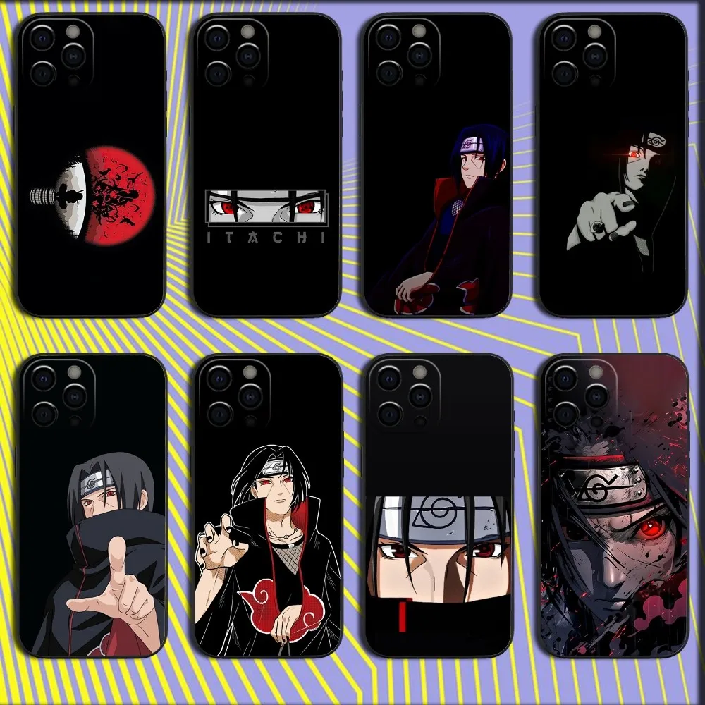 I-Itachi U-Uchihas Phone Case For iPhone 16,15,14,13,12,11,Pro,X,XS,Max,XR,Plus,Mini Soft Black Cover