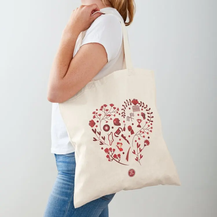 

Loving the sport - Red Tote Bag ecological bags Women's handbag personalized tote custom canvas bag