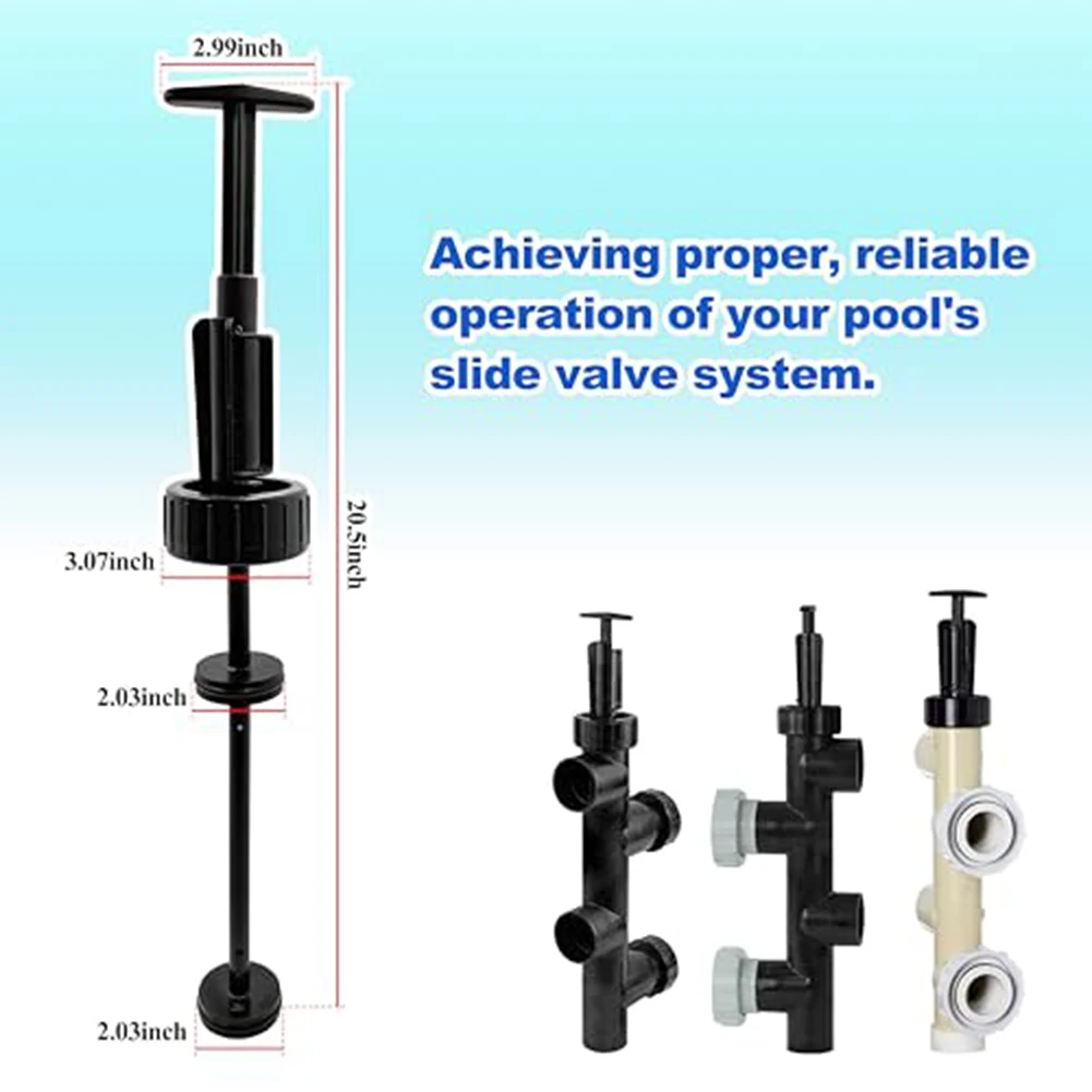 Replacement Piston Shaft Assembly Kit for Pentair 263055 263053 Includes O Rings and Round Shell for Pool or Spa Valve Systems