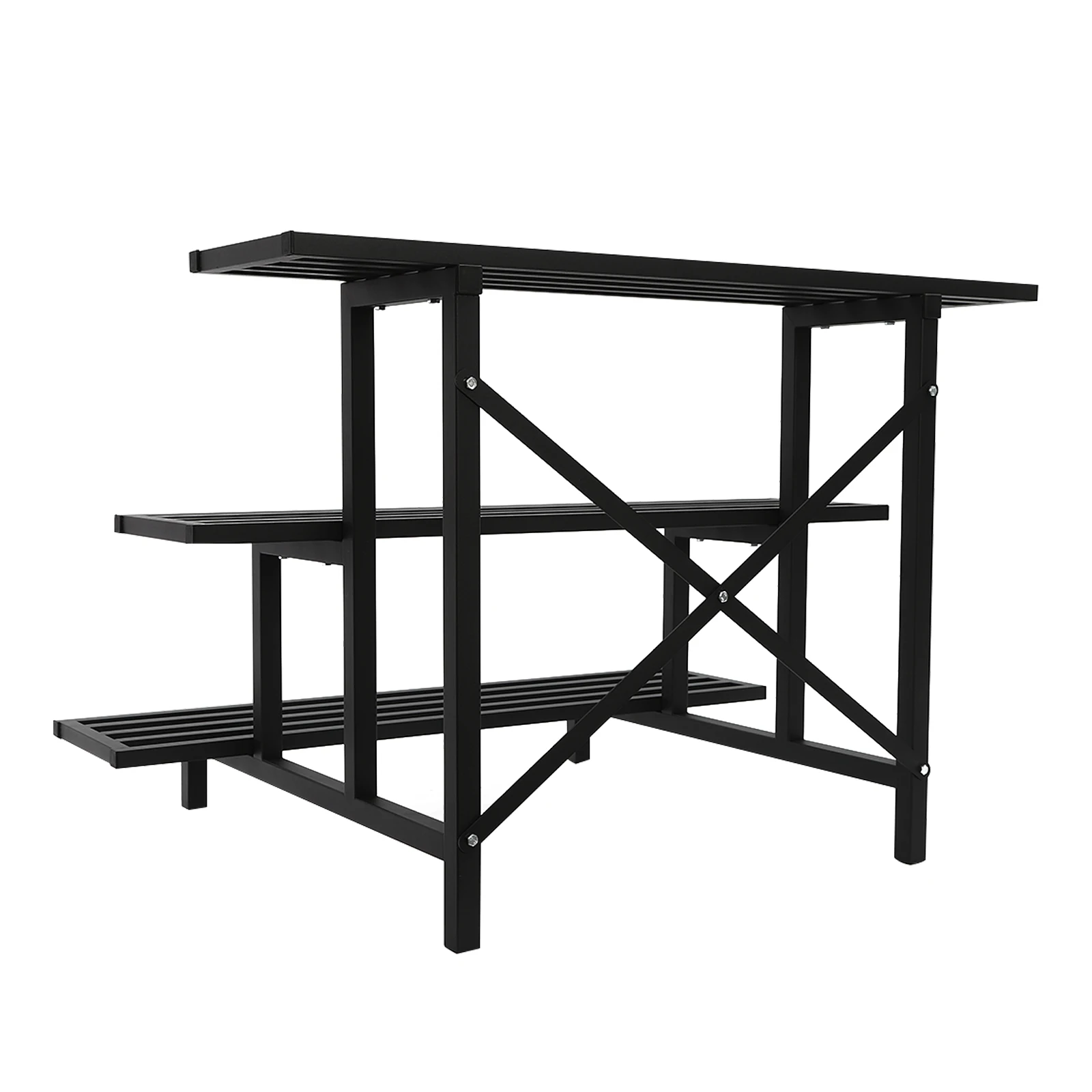 3-tier Plant Stand Black Plant Stand Free Standing Build to Last Steel Plant Stand Enough Space