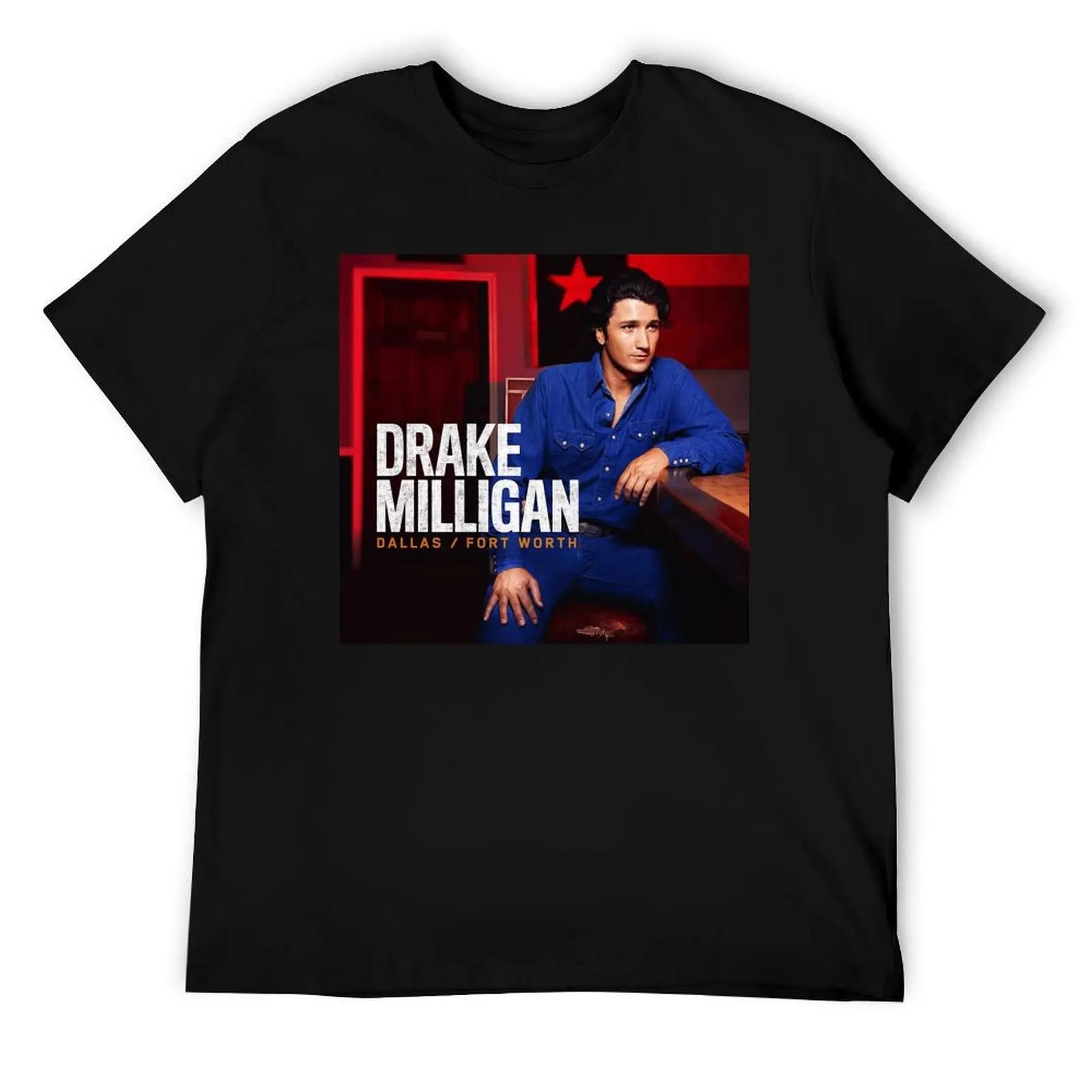 

Dallas Fort Worth Drake Milligan T-Shirt man t shirt summer man t shirt heavy cotton cotton t shirts man 100% T-Shirt