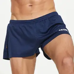 SEOBEAN-Calções Esportivos de Secagem Rápida Masculina, Corredores Soltos, Calções Casuais, Fitness, Ginásios, Treino, Praia, Homewear, Verão