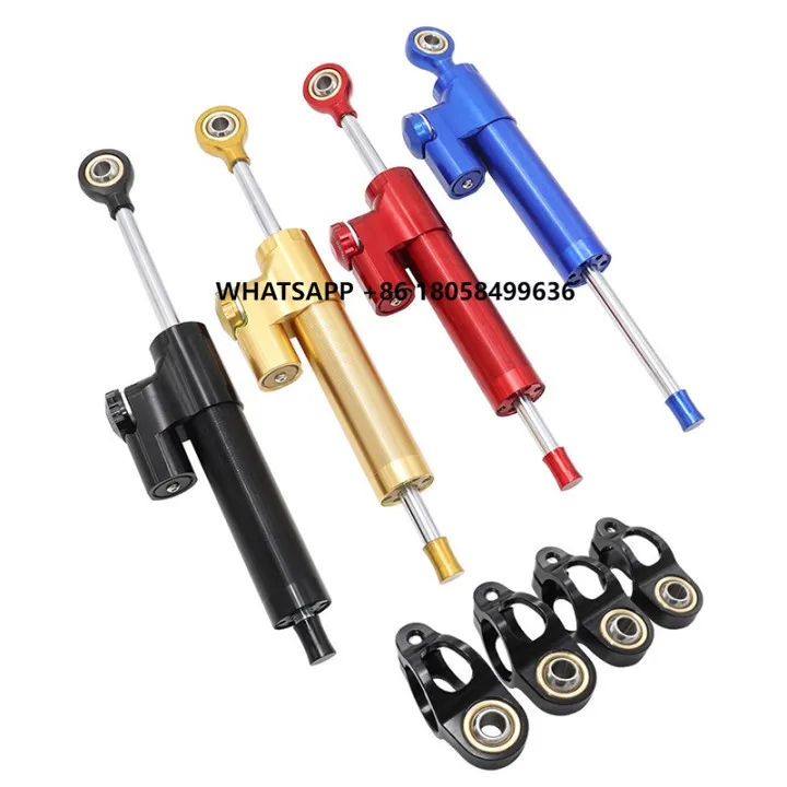 

Electric Scooter Steering Damper Stabilizer -universal Motorcycle Aluminum Alloy Steering Damper Stabilizer for Scooter