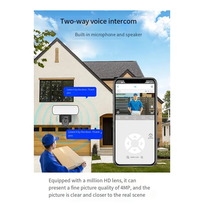 A73T Tuya Wifi 카메라 정원 벽 램프 보안 카메라 야외 IP65 PIR 스마트 감지 센서 라이트 알람