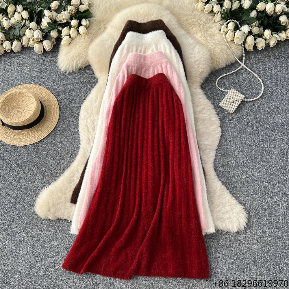 gonna-dritta-drappeggiata-invernale-da-donna-gonne-in-maglia-per-ragazze-abbigliamento-casual-da-donna-vendita-all'ingrosso