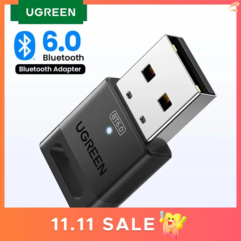 yZ[zUGREEN Bluetooth A_v^ USB Bluetooth 6.0 5.4 PC hOCX}EX Keyborad yI[fBIV[o[ USB gX~b^[