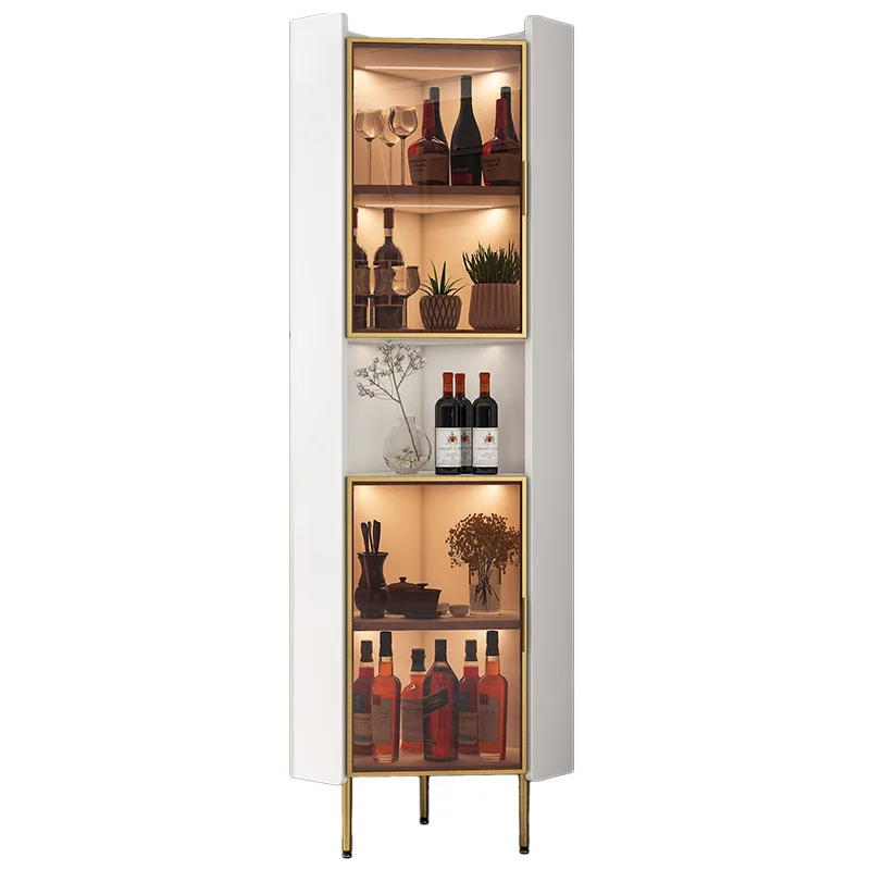 

Solid wood corner cabinet rack storage storage living room